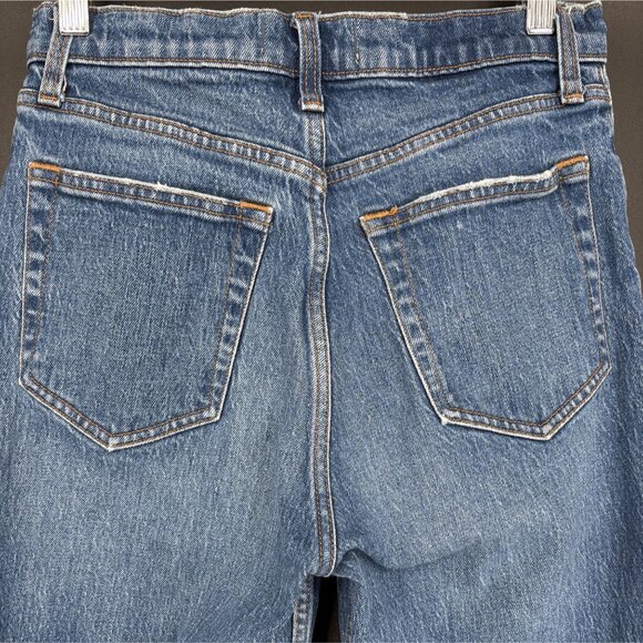 Abercrombie & Fitch Women's The 90's Straight Ultra High Rise Jeans 27 Med Wash - Picture 8 of 13